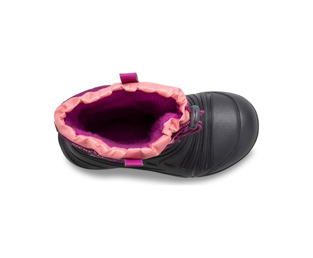 Merrell Støvler Børn - Snow Quest Lite 2.0 Waterproof - Pink/Sort - GJU952073